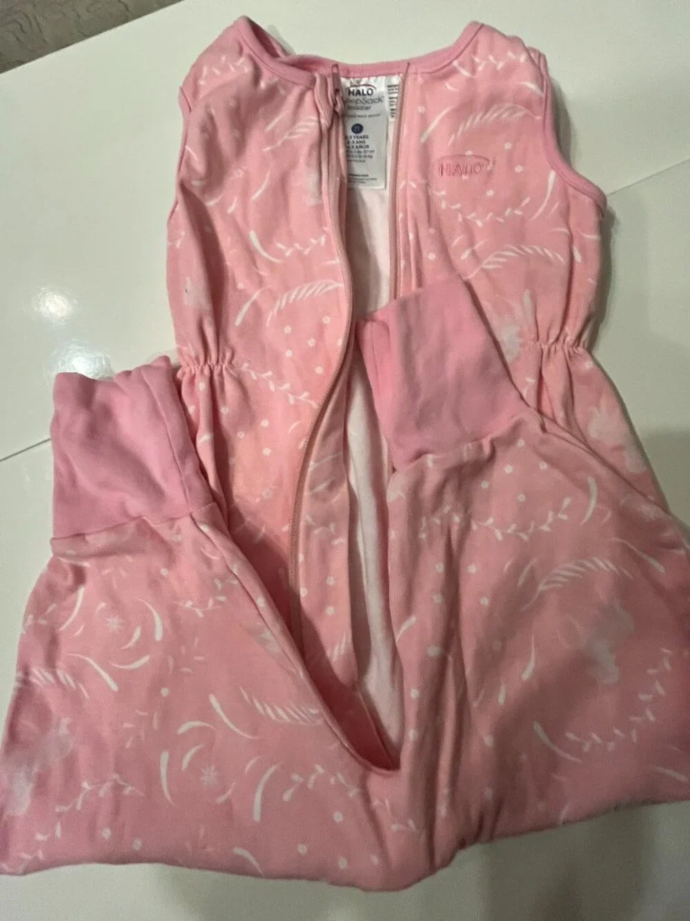 HALO SleepSack toddler wearable blanket in pink Size 2T